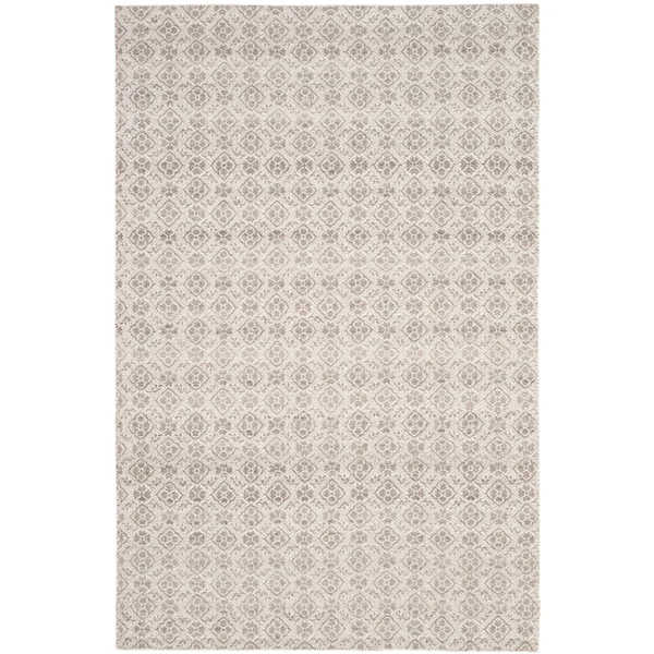 Kilim Rug Ivory Charcoal 5&x8& Safavieh