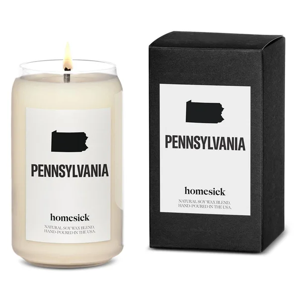 Homesick Scented Candle, Pennsylvania