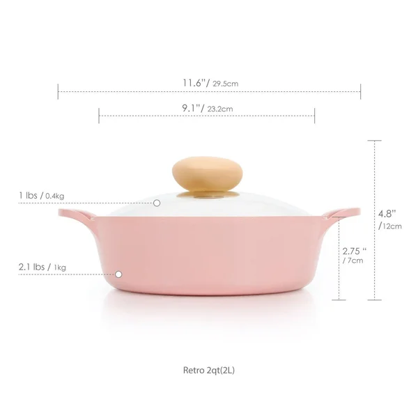 Neoflam Retro 3-Qt. Stock Pot with Lid