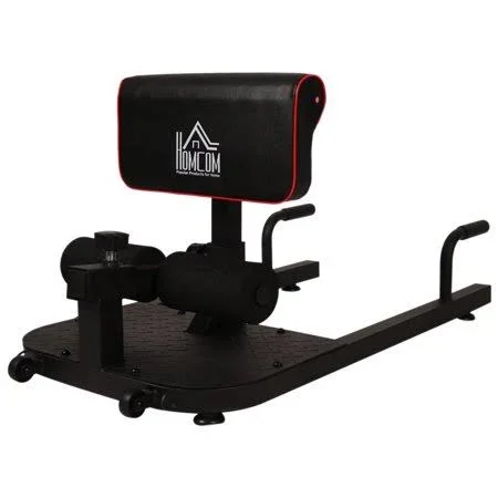 Soozier 3-in-1 Padded Push Up Sit Up Deep Sissy Squat Machine Home Gym Fitness Equipment, Black