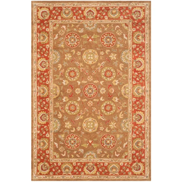 Safavieh Heritage HG963A 6&0x22 x 9&0x22 Beige - Rust Area Rug