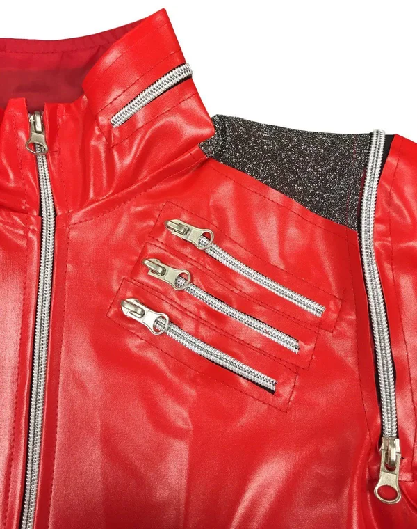 Michael Jackson Deluxe Red Zipper Jacket Child Costume
