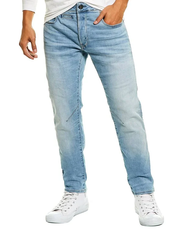G-Star Raw D-Staq Light Indigo Aged Slim Leg Jean