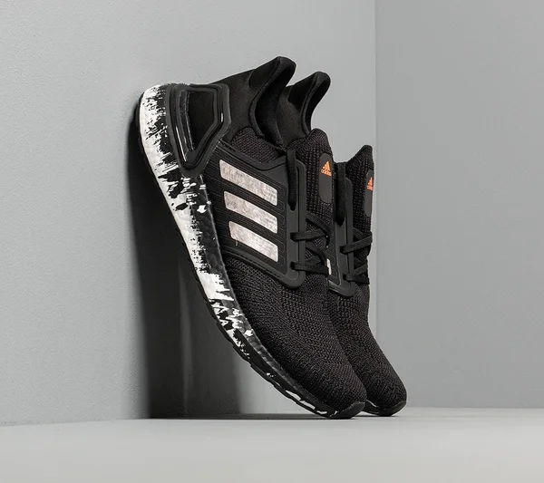 Men's Adidas Ultraboost 20 Core Black White Signature Coral