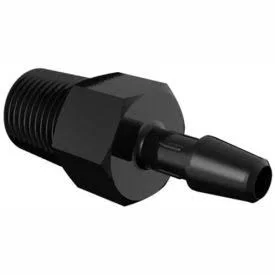 Eldon James 1/8-28 BSP to 5/32x22 Barbed Adapter - Black Nylon