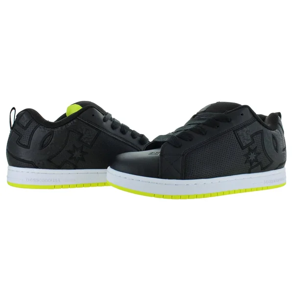 DC Court Graffik (Black) Men's Skate Shoes
