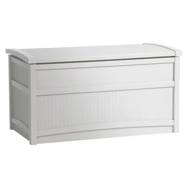 Suncast Resin Deck Box - White