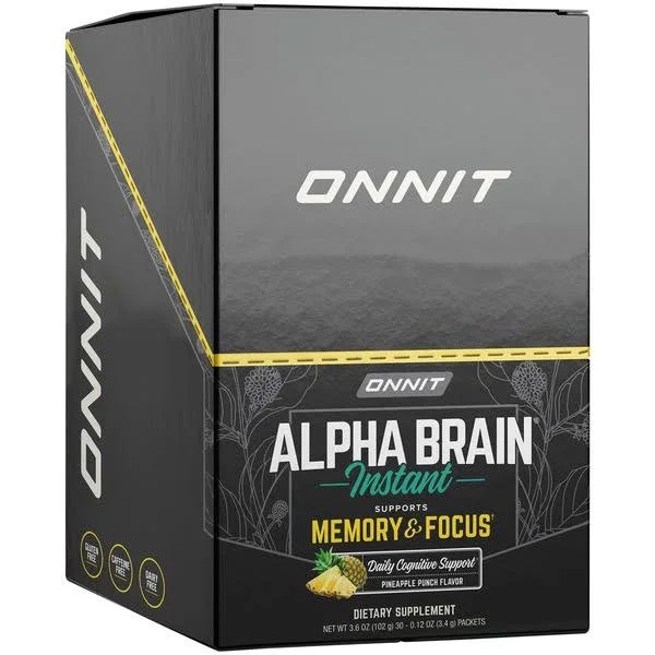 Onnit Pineapple Punch Alpha Brain Instant Drink Mix - 30 ct