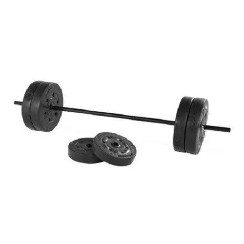 Cap Weight Bench with Dumbbell Set 140 lbs Standard Vinyl Workout Fitness Home Gym