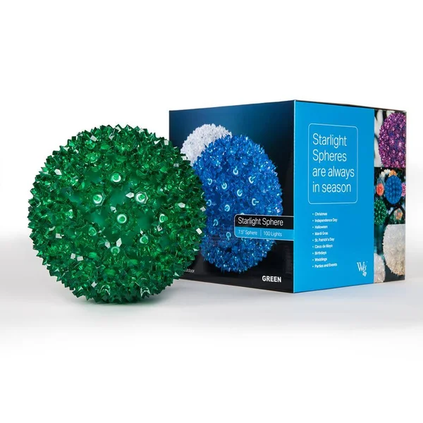 7.5x22 Light Sphere, 120 Green LED Lights