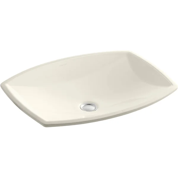 KOHLER K-2382-96 Kelston Undermount Bathroom Sink - Biscuit, 20.38 x 15.25 x 5 in