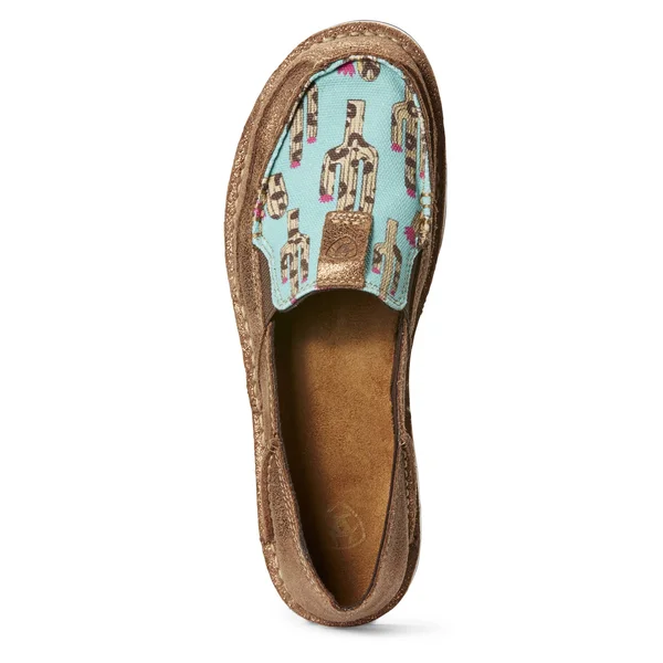 Ariat Metallic Bronze/Leopard Cactus Cruiser