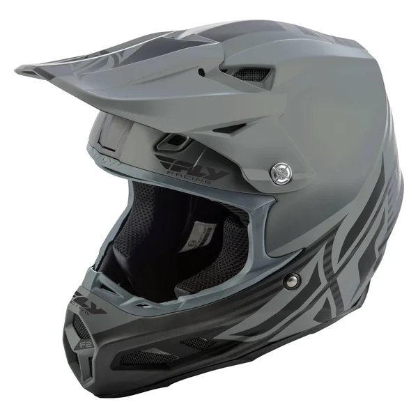 Fly Racing 2019 F2 Carbon MIPS Shield Helmet - Matte Black/Grey - Small