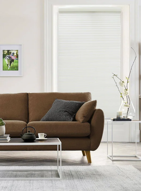 Radiance, Cordless Cellular Shade, 39 Inches Width x 72 Inches Length, White