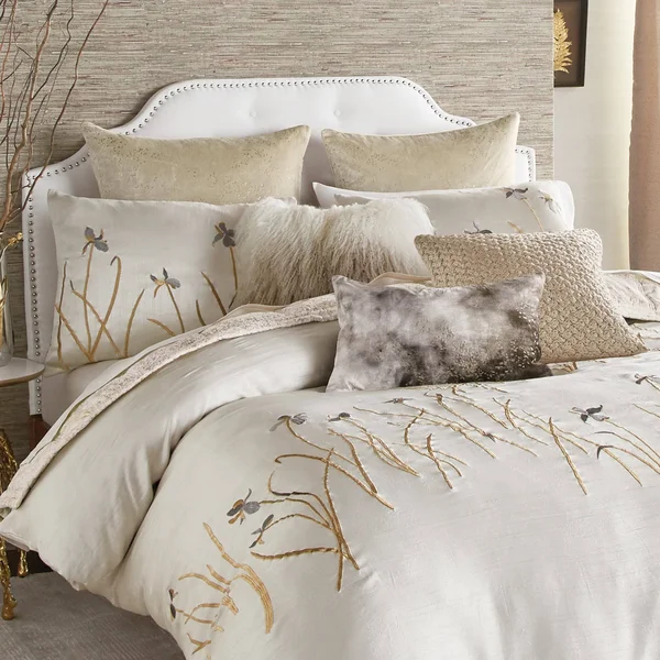 Michael Aram Iris Euro Sham - Linen