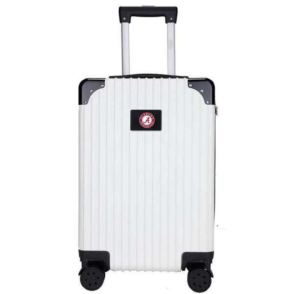NCAA Alabama Crimson Tide 21x22 Executive Two-Tone Carry on Suitcase - White