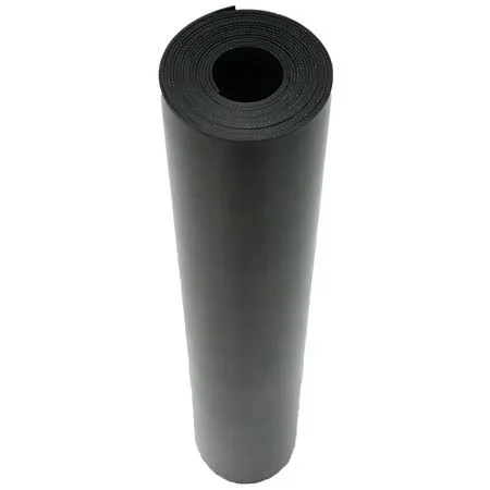 Rubber-Cal 20-107 Cloth Inserted SBR 70A -Black- 1/16x22 Thick x 3ft W x
