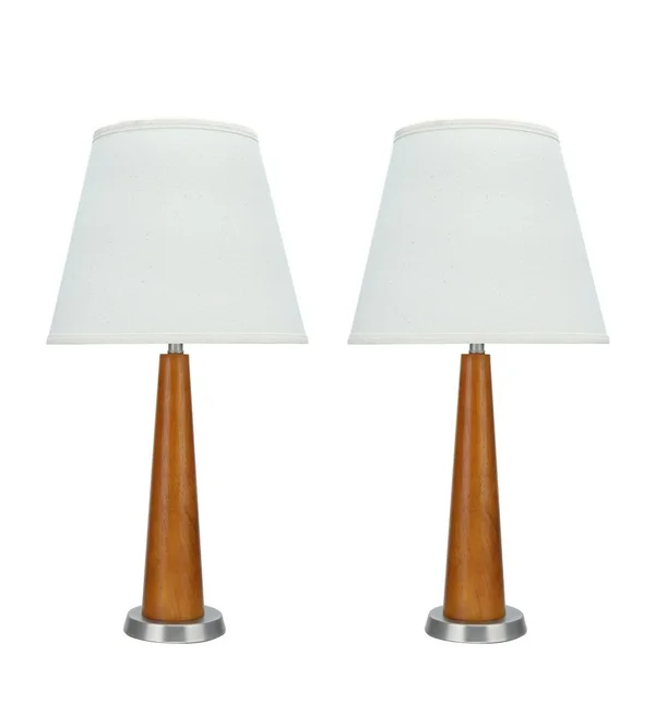 Aspen Creative 40096 - Two Pack Set, 25x22 High Transitional Wooden Table Brown Wood with Pewter Finish Base and Hardback Empire