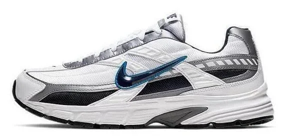 Nike Initiator &Metallic Cool Grey& White/Metallic Cool Grey-Obsidian Marathon Running Shoes/Sneakers 394055-101 (Size: US 13)