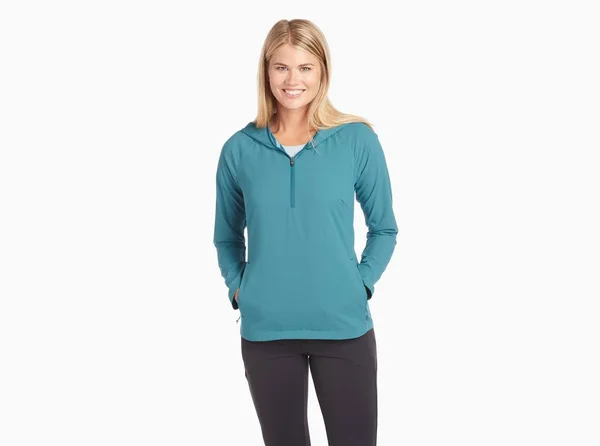 Kuhl Bandita 1/2 Zip Pullover Women's, Lagoon, Size S