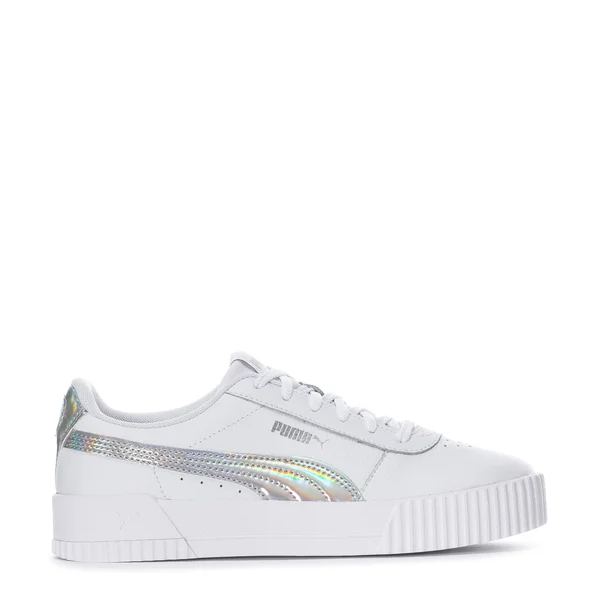 Puma Carina Iridescent 7.5 Women's White