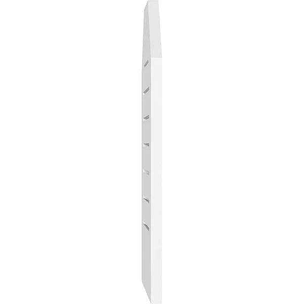 Ekena Millwork GVPOT26X4001SF 26x22W x 40x22H Octagonal Top Surface Mount PVC Gable Vent: Functional - w/ 3-1/2x22W x 1x22P Stand
