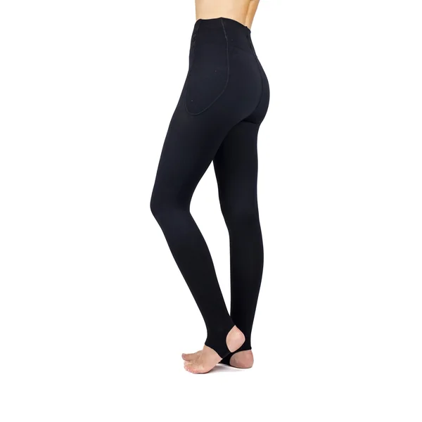 Rejuva Stirrup Women's 15-20 mmHg Compression Legging - Black, Large