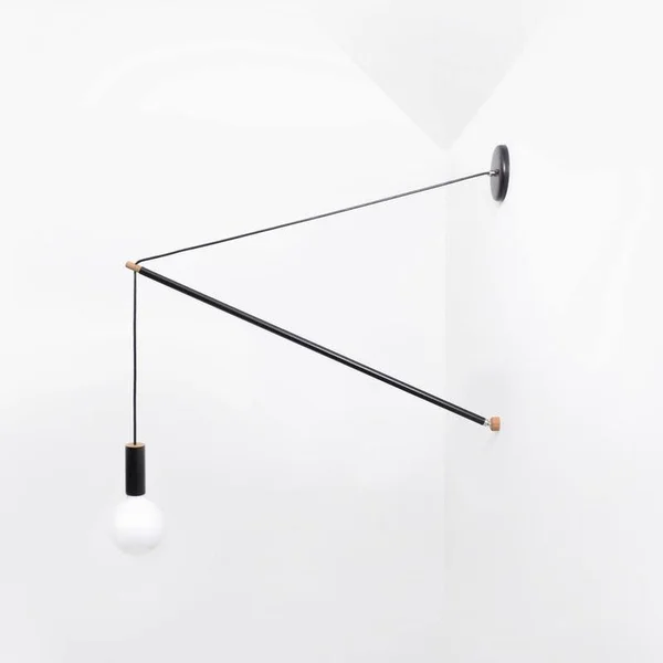 Pennant Wall Light by Andrew Neyer, Black, PL-3-BLK
