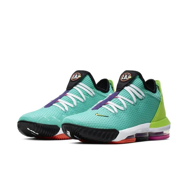 Nike Lebron 16 Low Basketball Shoes in Green, Size: 7.5, CI2668-301