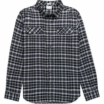 Columbia Men's Flare Gun Stretch Flannel (M Shark Grid)