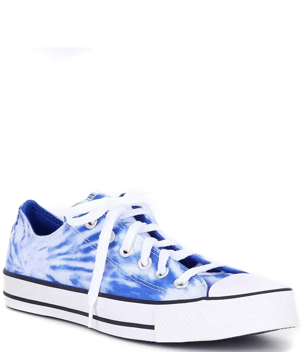 Converse Blue Tie-Dyed Chuck Taylor All Star Low Shoes - Blue