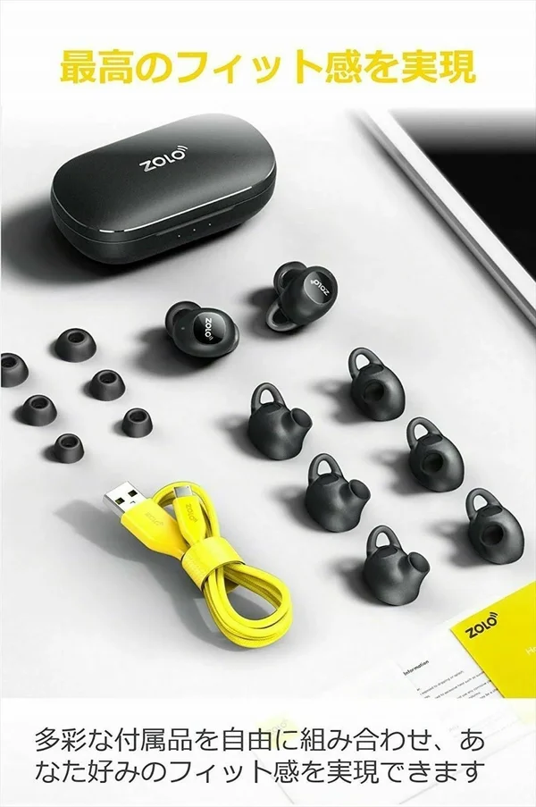 Anker Zolo Liberty + Bluetooth 5.0 Wireless Earphone IPX 5 Waterproof Black