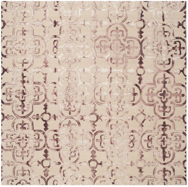 Safavieh Dip Dye Beige & Maroon 7& x 7& Square Rug