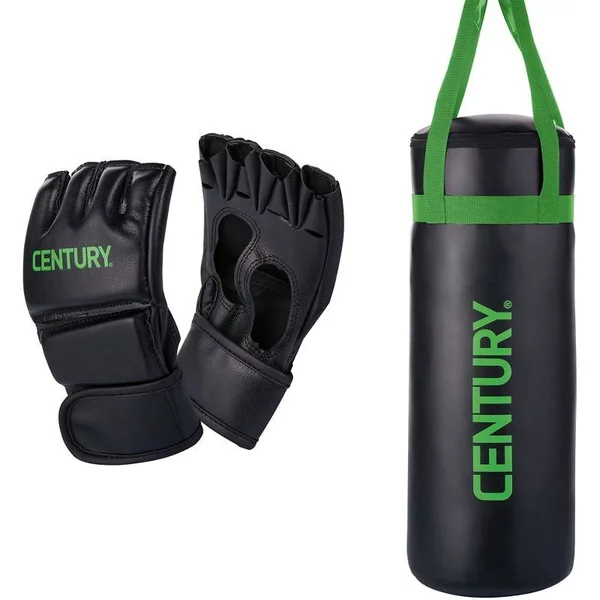 Century Youth Vinyl Heavy Bag and Bag Glove Set