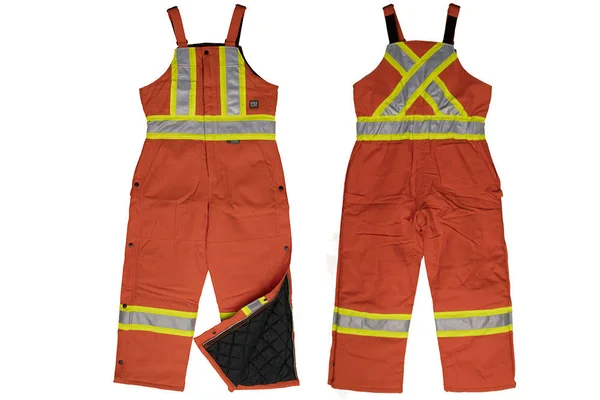 Work King Men's Insulated Safety Overall Orange Xs