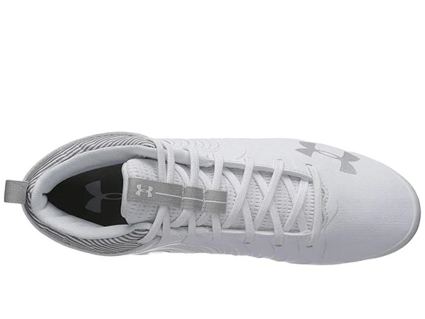 Under Armour Men's Nitro Mid MC Football Cleats White 16