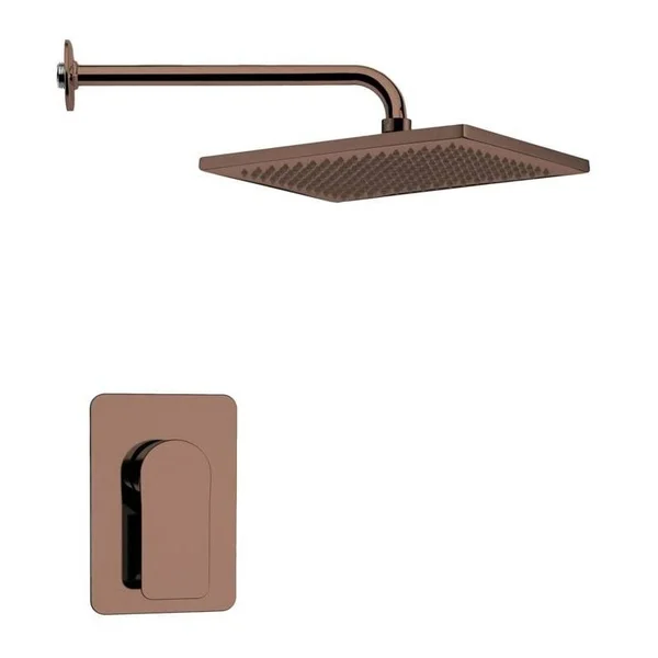 Nameeks SS1116 Remer 2.5 GPM Single Function Rain Shower Head, Bronze