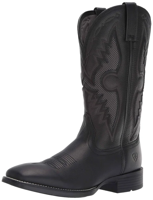 Ariat Men's Solado VentTEK Western Boot - Black Carbon