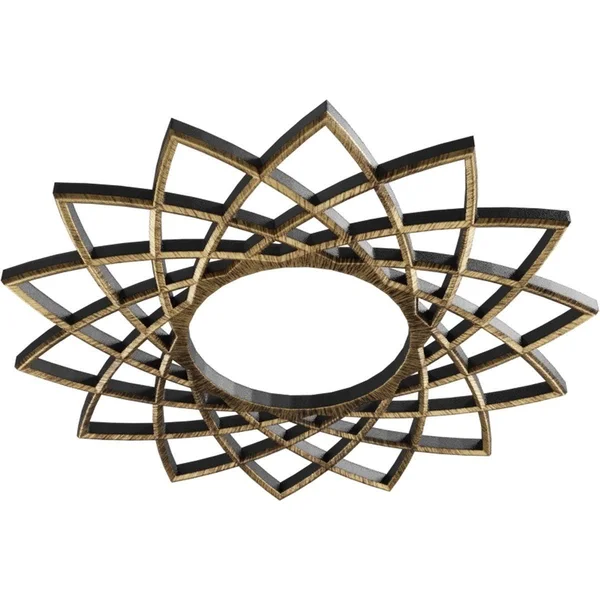 Ekena Millwork CMPP28EASNI 28x22OD x 10 3/4x22ID x 3/4x22P Eleanor Architectural Grade PVC Pierced Ceiling Medallion - Nickel