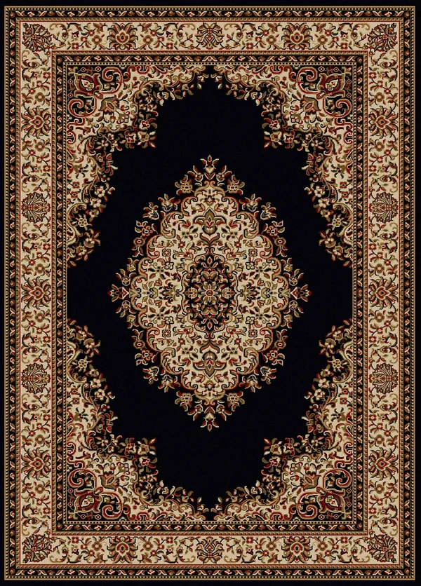 Radici Como 1595 7&9x22 x 11&0x22 Black Area Rug