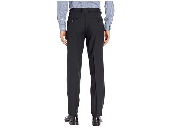 Kenneth Cole Reaction Black Reaction Stretch Gab Modern Fit Flat Front Dress Pants