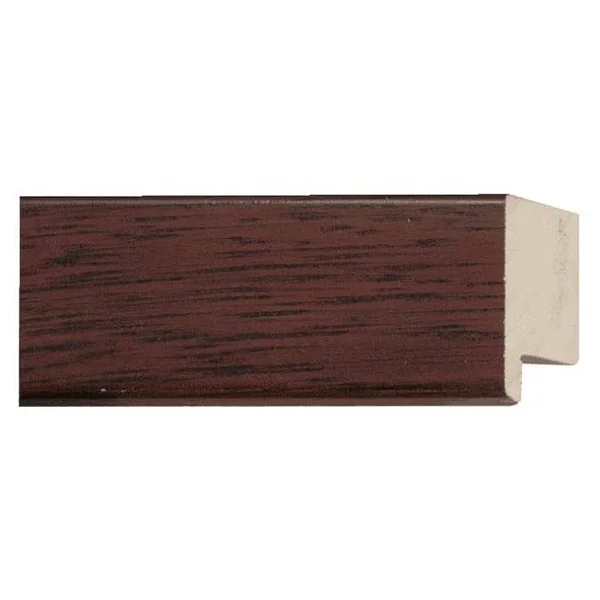 CustomPictureFrames 14x36 - 14 x 36 Mahogany Flat Solid Wood Frame with UV Framer&s Acrylic & Foam Board Backing - Great for