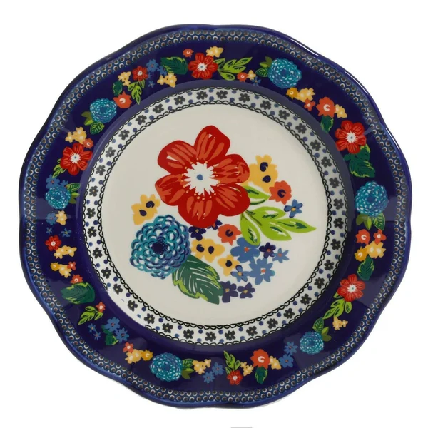 The Pioneer Woman Dazzling Dahlias 12-Piece Dinnerware Set - Cobalt