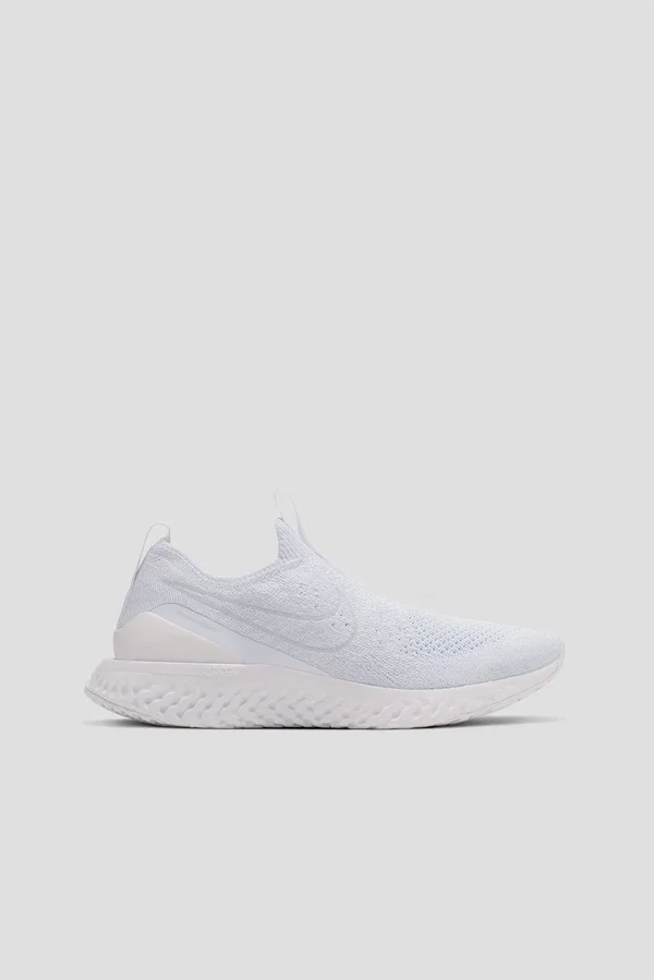 Nike Epic Phantom React Flyknit Women's Running Shoe Size 8.5 (White)