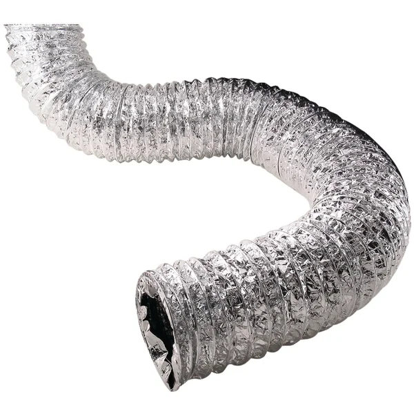 Deflecto FLS0425 Metallic Duct with Scrim (4 inch Dia x 25ft)