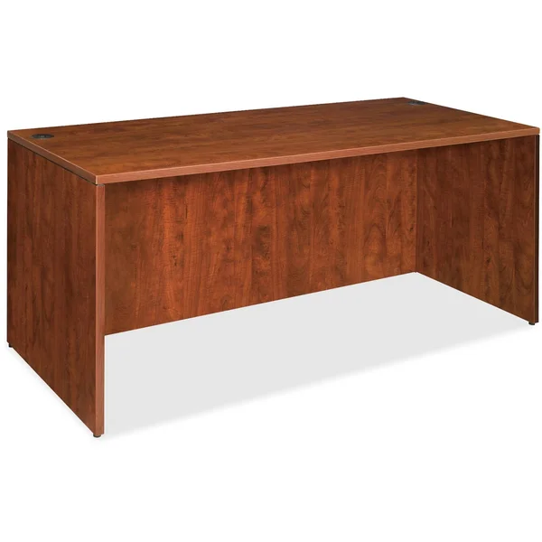 Lorell Cherry Essentials Rectangular Desk Shell - Red