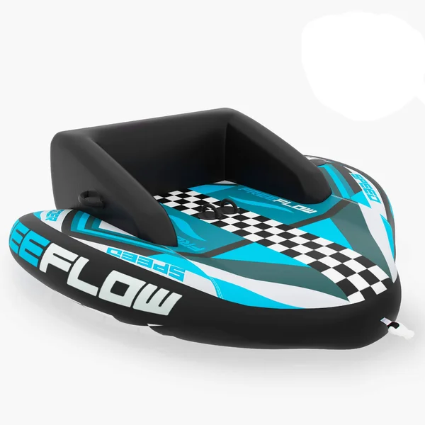 Heavy-Duty Inflatable Towable Booster Tube - Two Person Water Tube Boating Float Tow Raft - Watersports Inflatable Pull Boats/Tub
