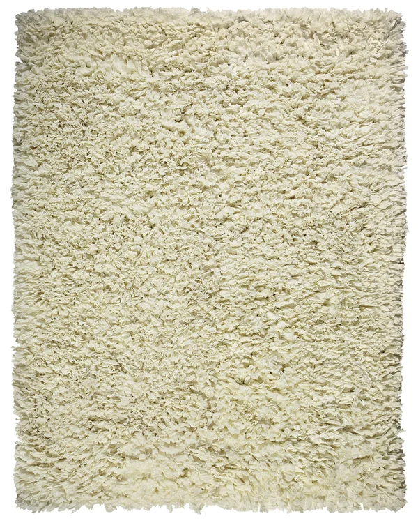 Anji Mountain 5& x 8& Creme Paper Shag Rug