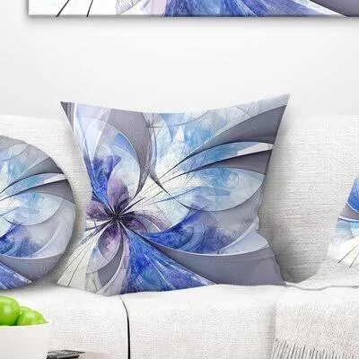 Floral Large Symmetrical Fractal Flower Pillow East Urban Home Size: 16x22 x 16