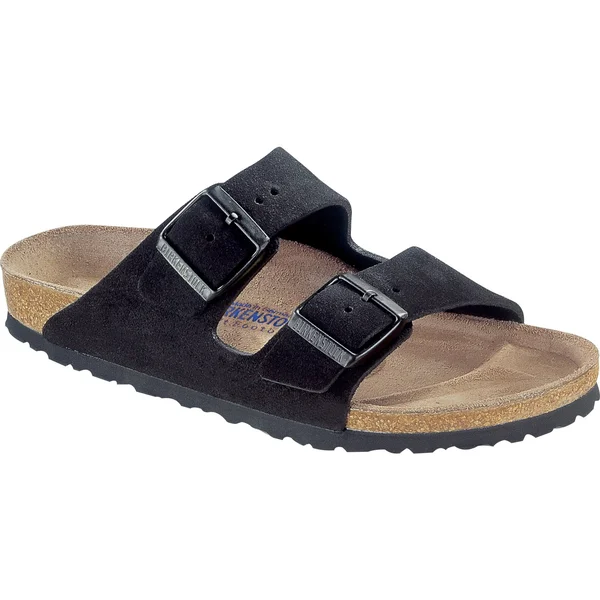 Birkenstock Arizona Soft Footbed (Black Suede)